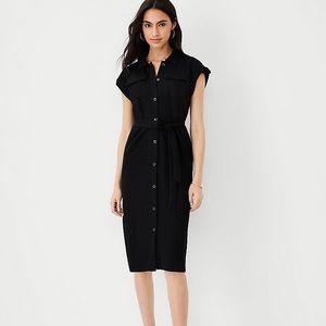 NWOT Ann Taylor black shirt dress